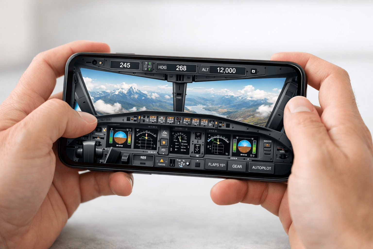 تجربة فريق Gamerllo في لعبة Airline Commander محاكي طائرات على الموبايل