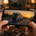 تجربة فريق Gamerllo في قيادة الشاحنات بلعبة Truckers of Europe 3 على الموبايل
