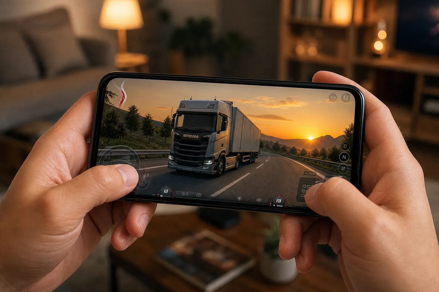 تجربة فريق Gamerllo في قيادة الشاحنات بلعبة Truckers of Europe 3 على الموبايل